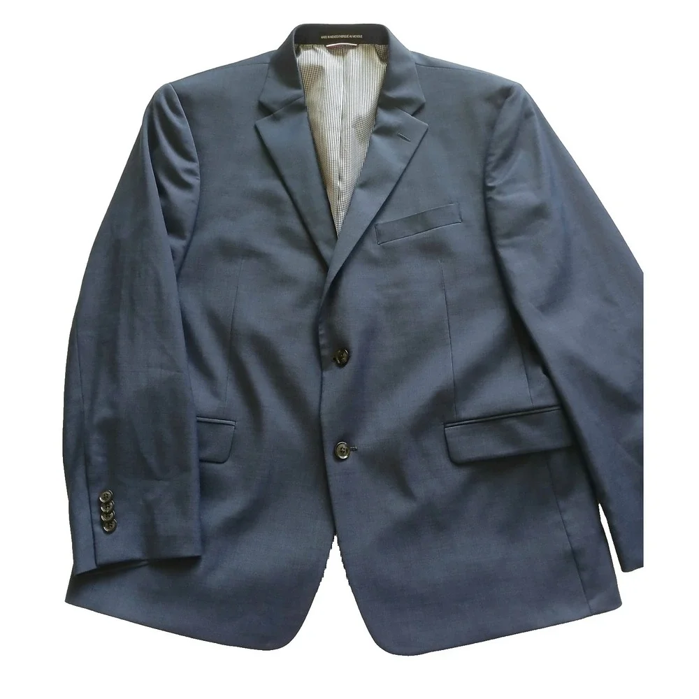Tommy Hilfiger Blue Wool Blend Modern Fit Blazer Sports Coat Men's Size *44R